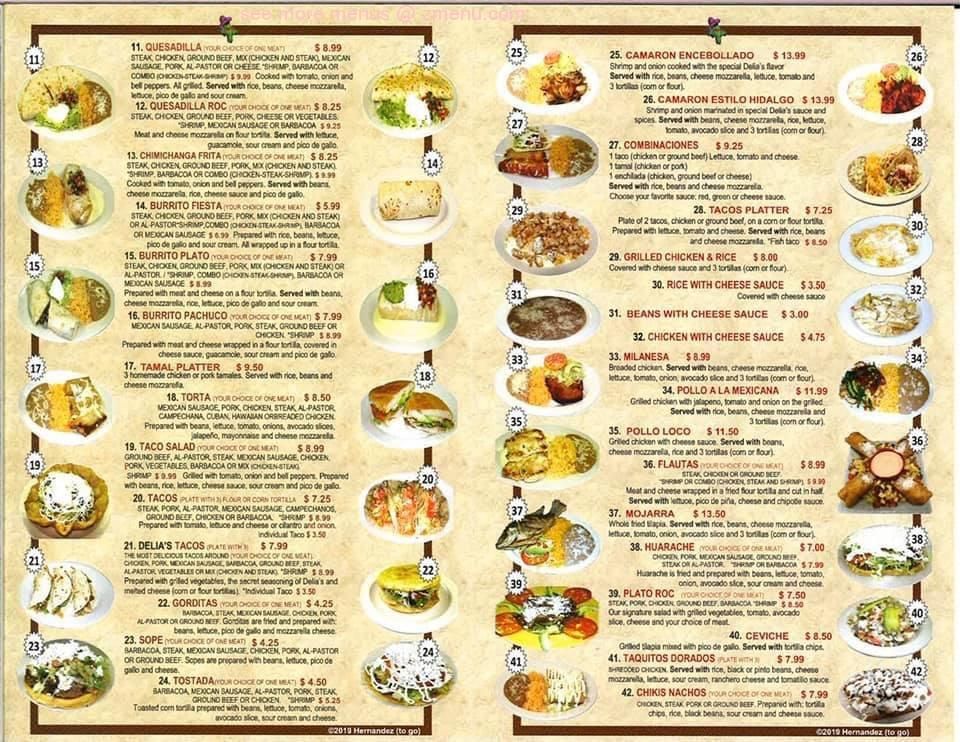 Explore the Hernandez Mexican Food Menu: Authentic Mexican Delights in Pikeville, TN